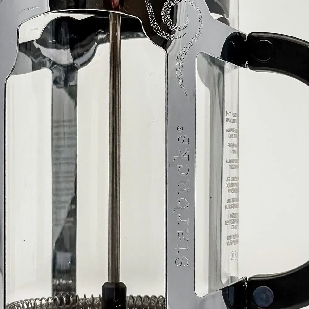 Starbucks Barista French Press 8 Cup Glass and Stainless Steel Coffee Maker EUC! - Picture 4 of 6